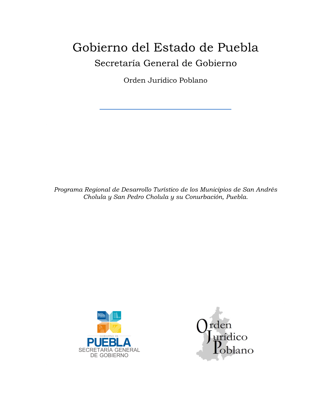 Gobierno Del Estado De Puebla Secretaría General De Gobierno