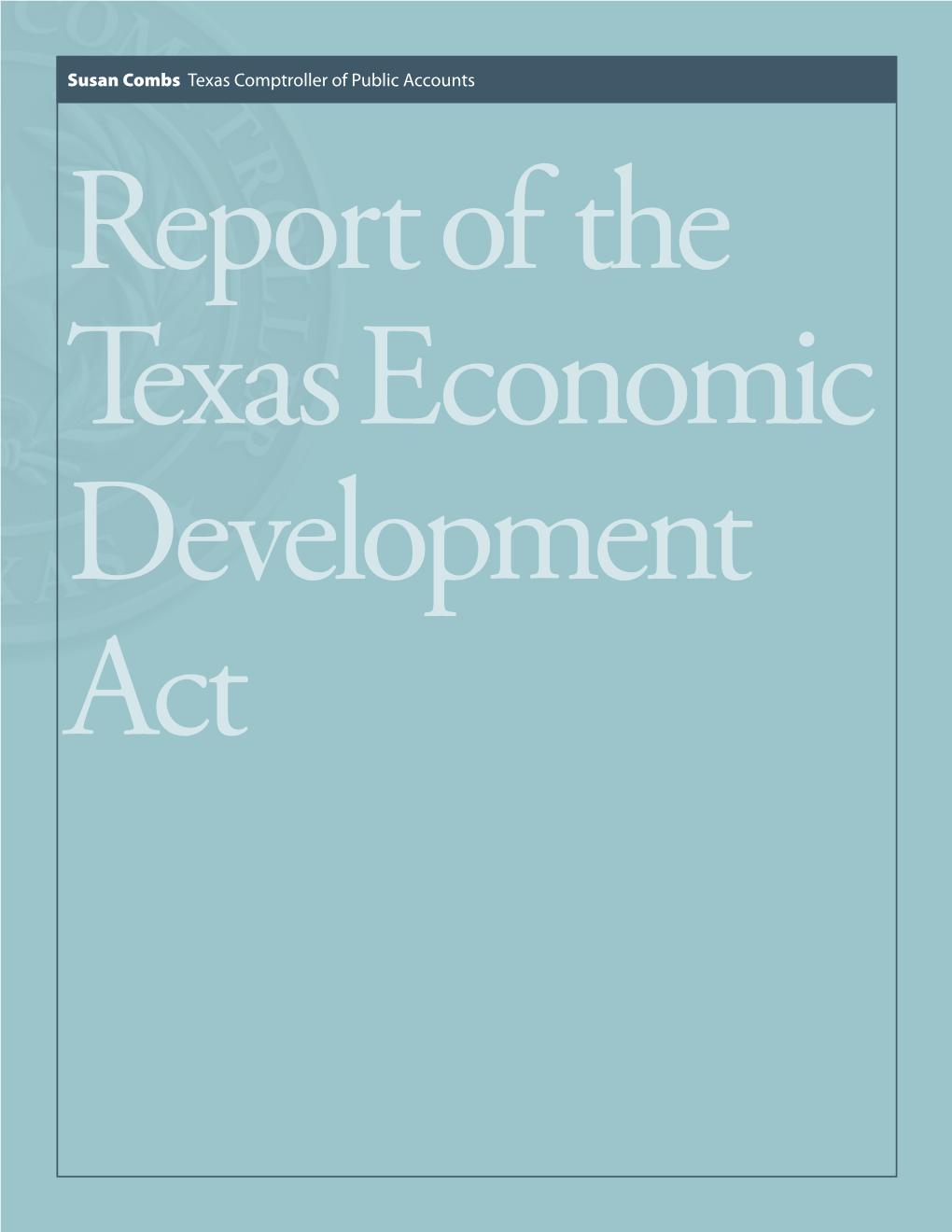 96-1359 Report of the Texas Economic Development