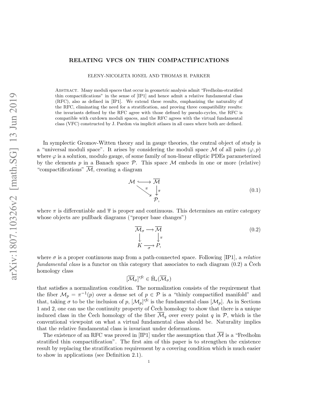 Arxiv:1807.10326V2 [Math.SG]