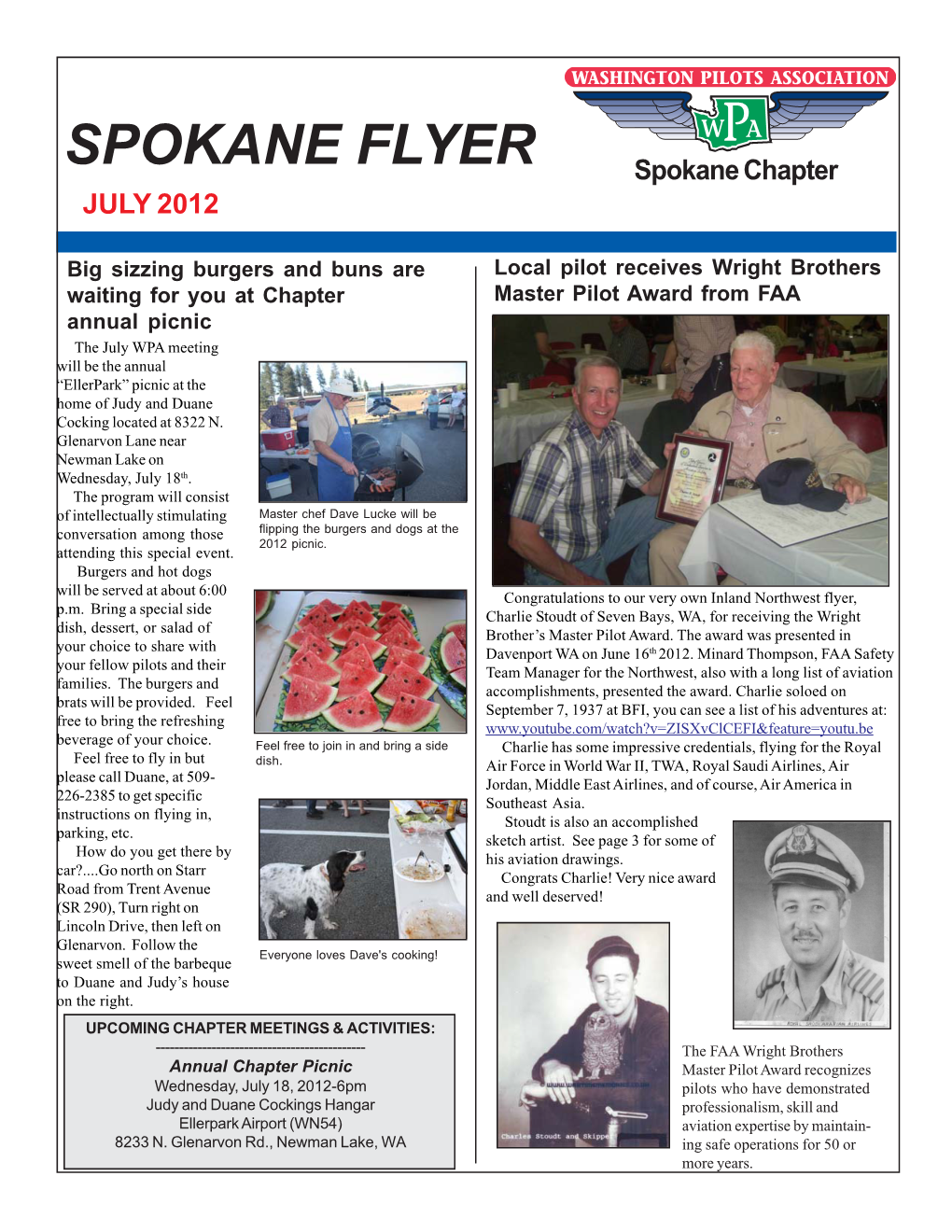 SPOKANE FLYER Spokane Chapter JULY 2012