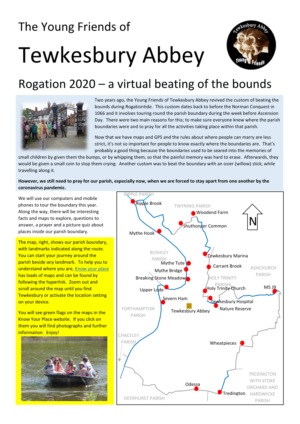 Tewkesbury Abbey Rogation 2020 – a Virtual Beating of the Bounds