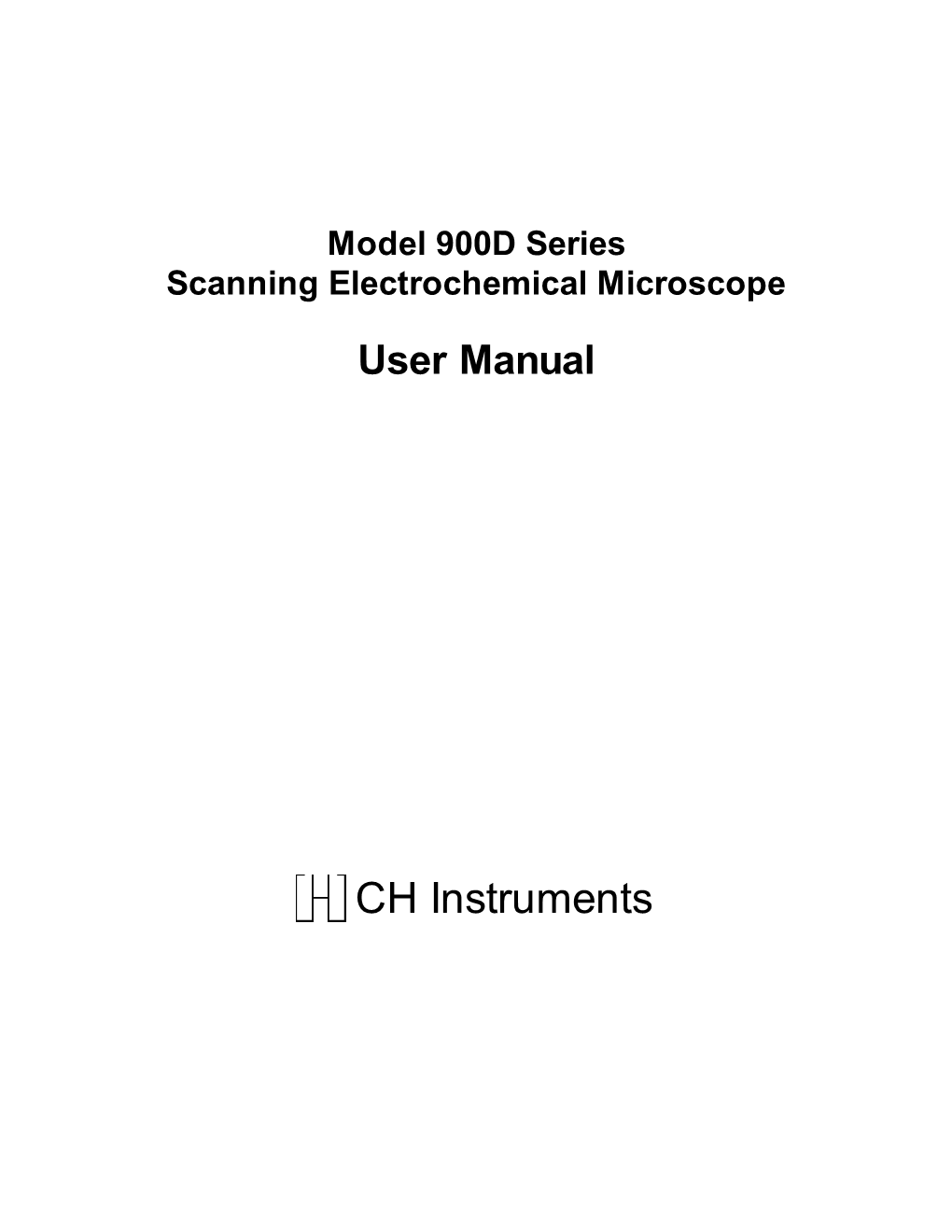 CH Instruments Model 900D Series User Manual