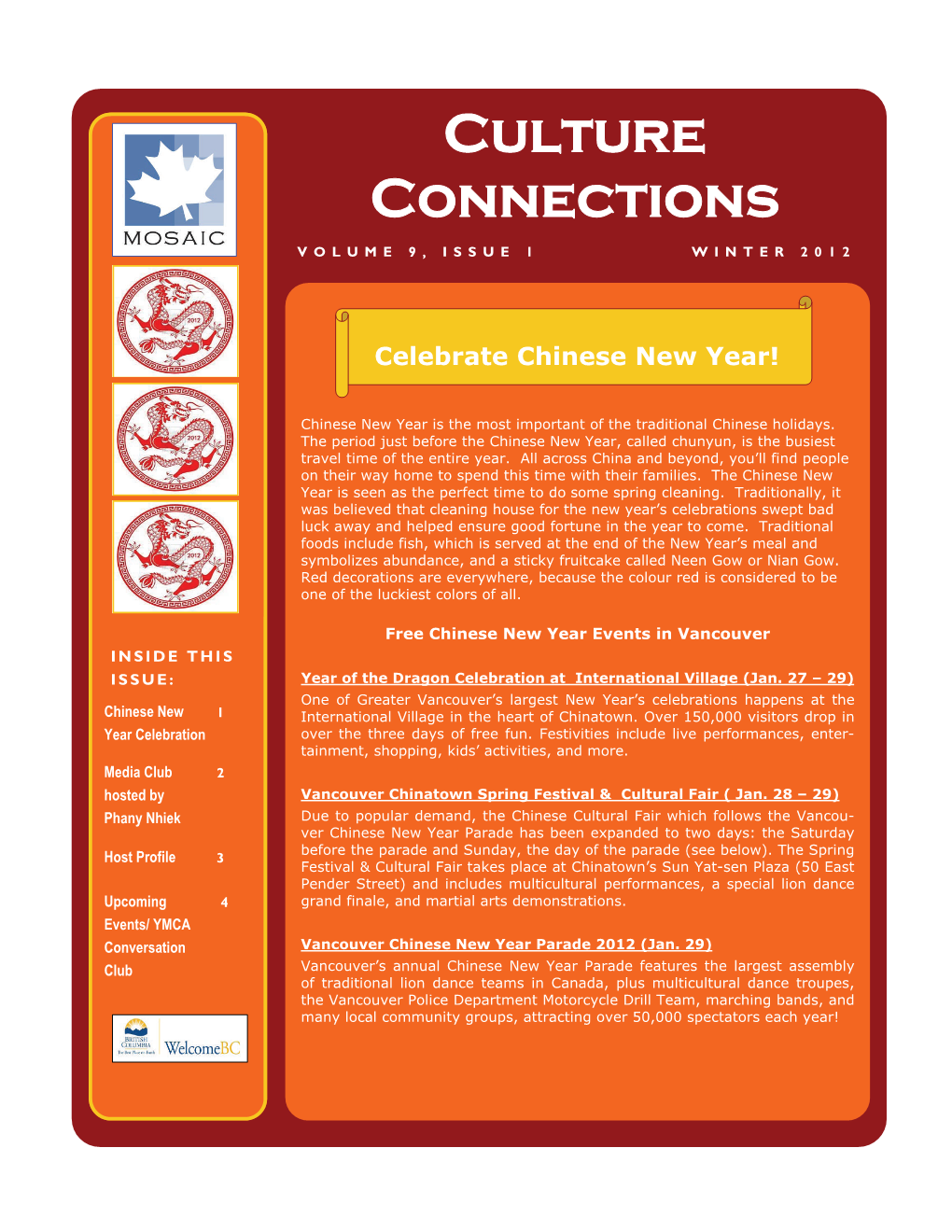 Culture Connections Newsletter