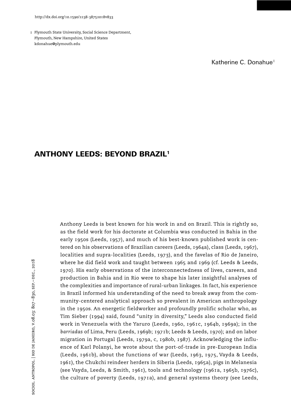 Anthony Leeds: Beyond Brazil1