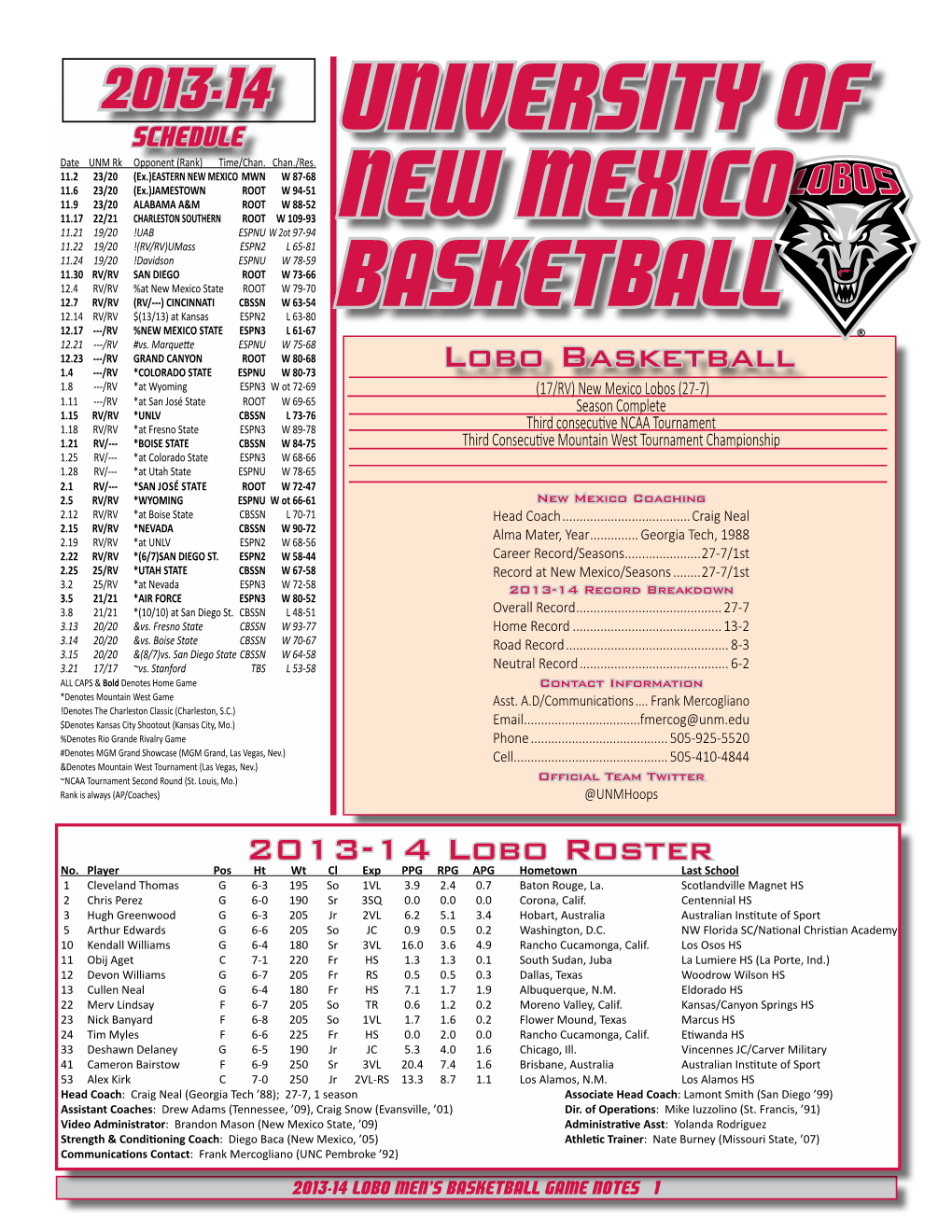 New Mexico University of Basketball