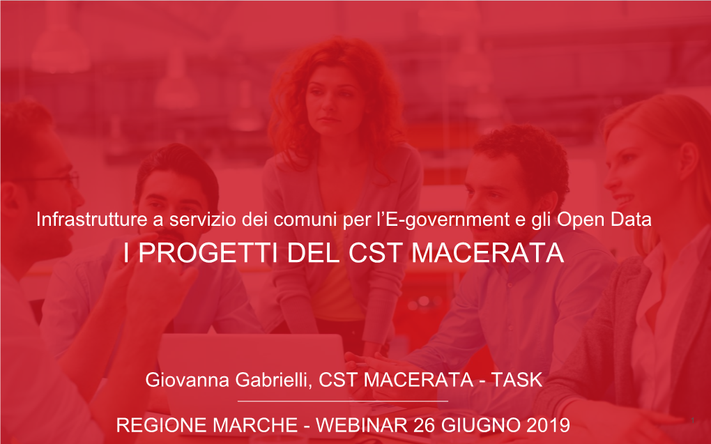 Giovanna Gabrielli, CST MACERATA - TASK