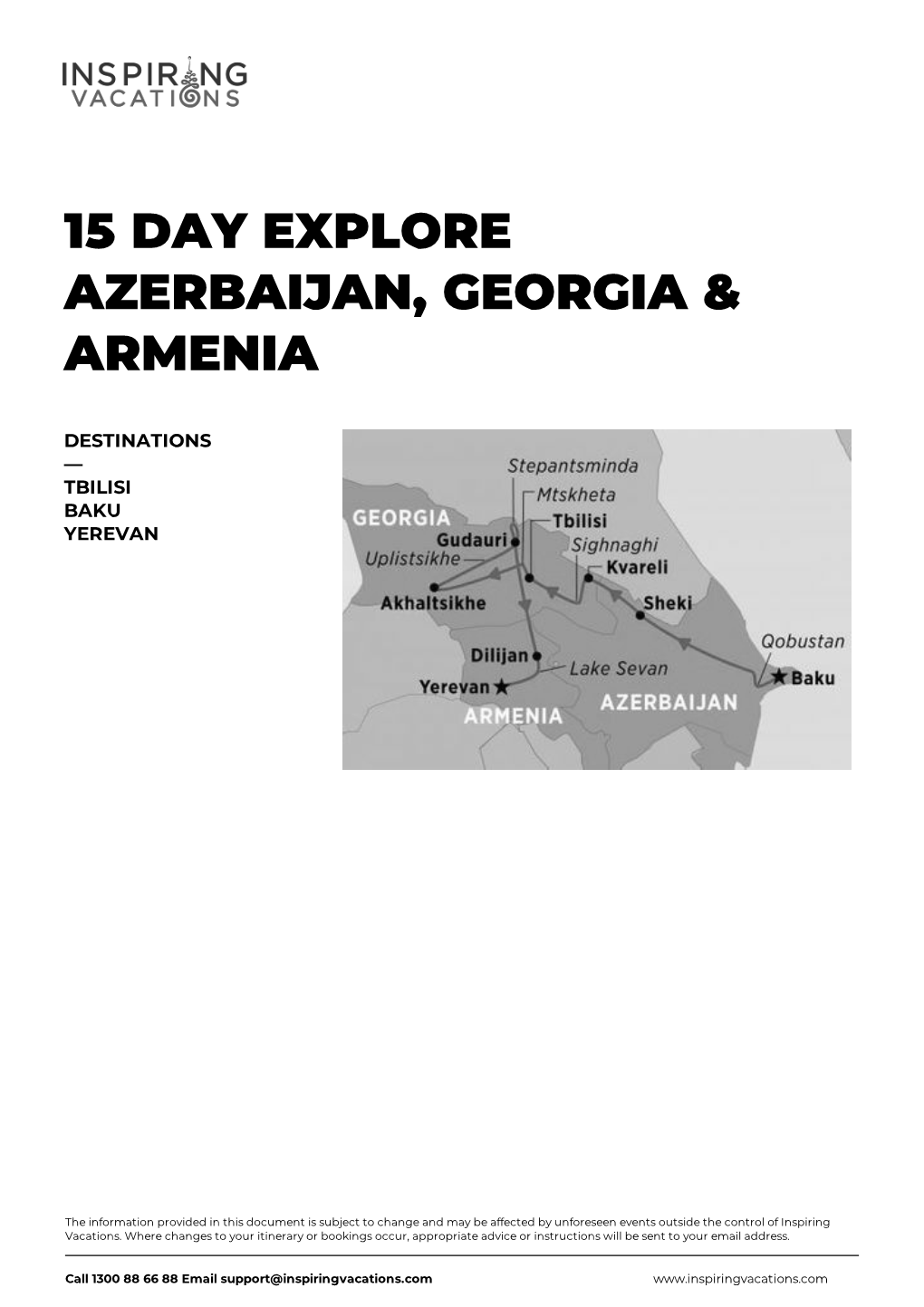 15 Day Explore Azerbaijan, Georgia & Armenia