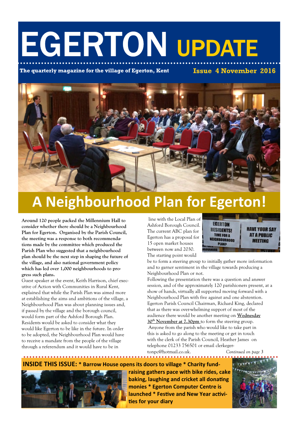 Xxxxxxxxxxxxxxxxxxxxxxxx a Neighbourhood Plan for Egerton!