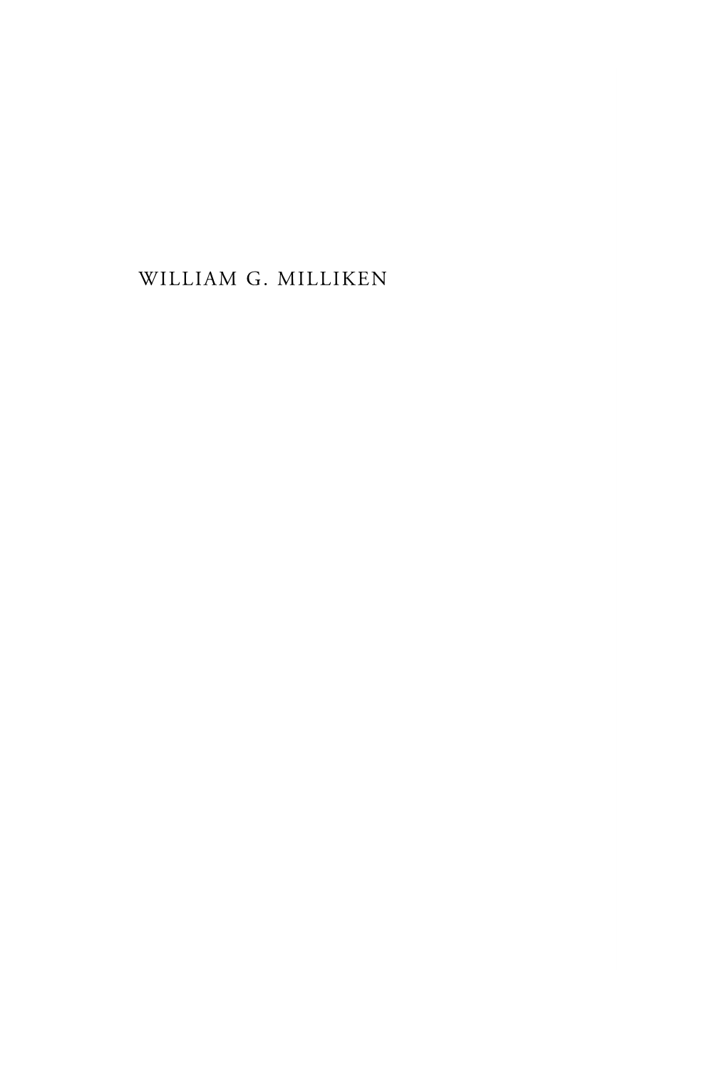 William G. Milliken