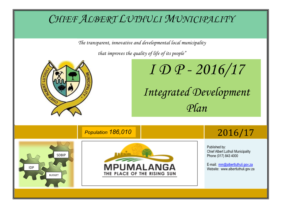 Albert Luthuli Local Municipality 2016/17