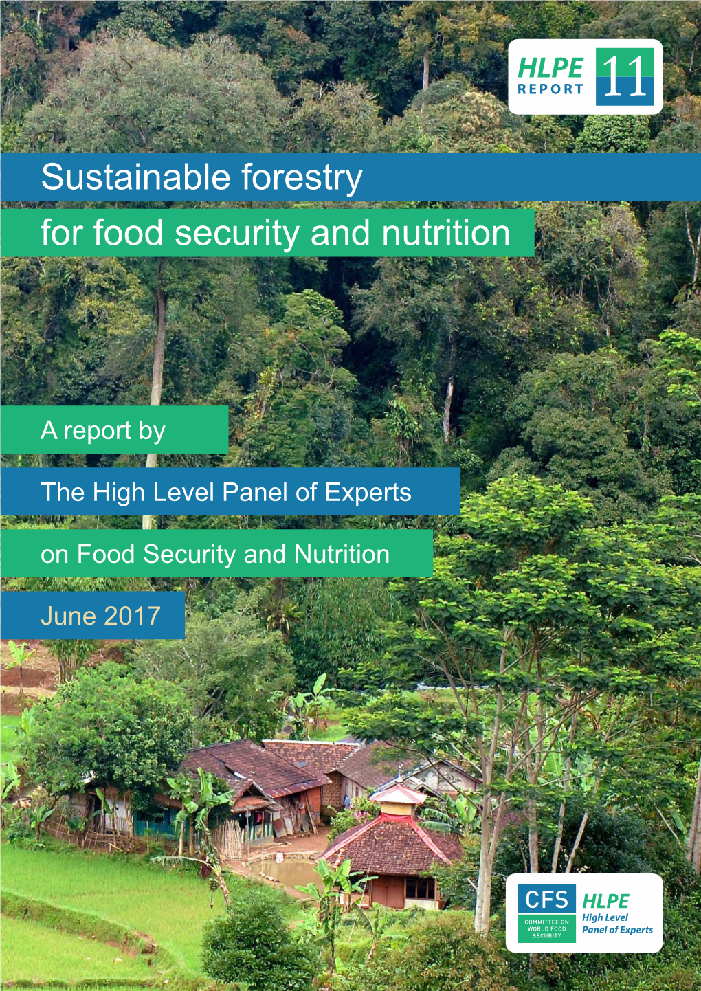 HLPE. 2017. Sustainable Forestry for Food Security and Nutrition. a Report
