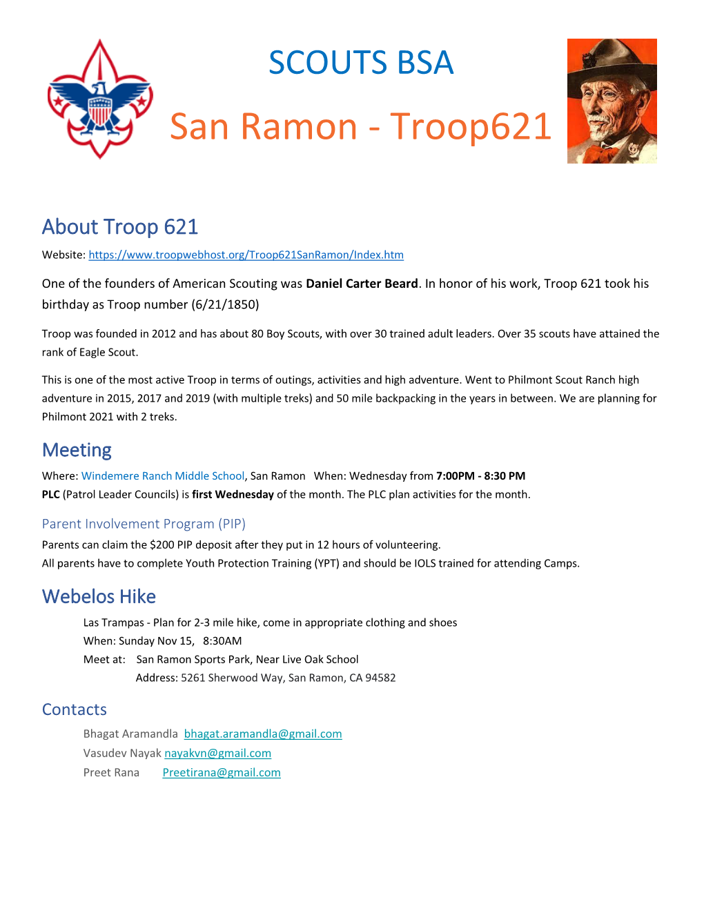 San Ramon - Troop621