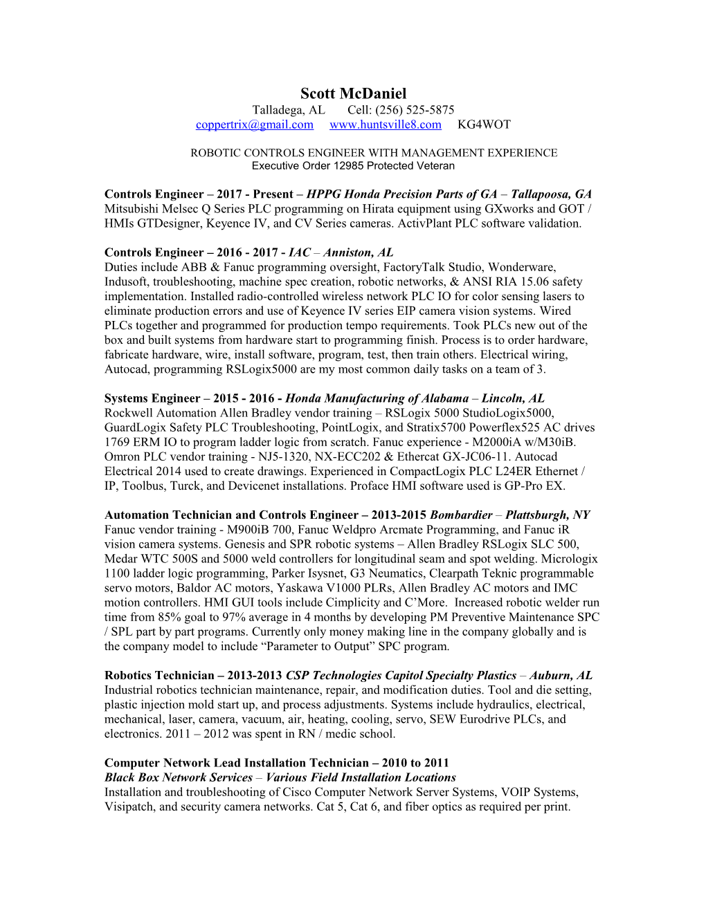 A Militaryresumes.Com Professional Resume