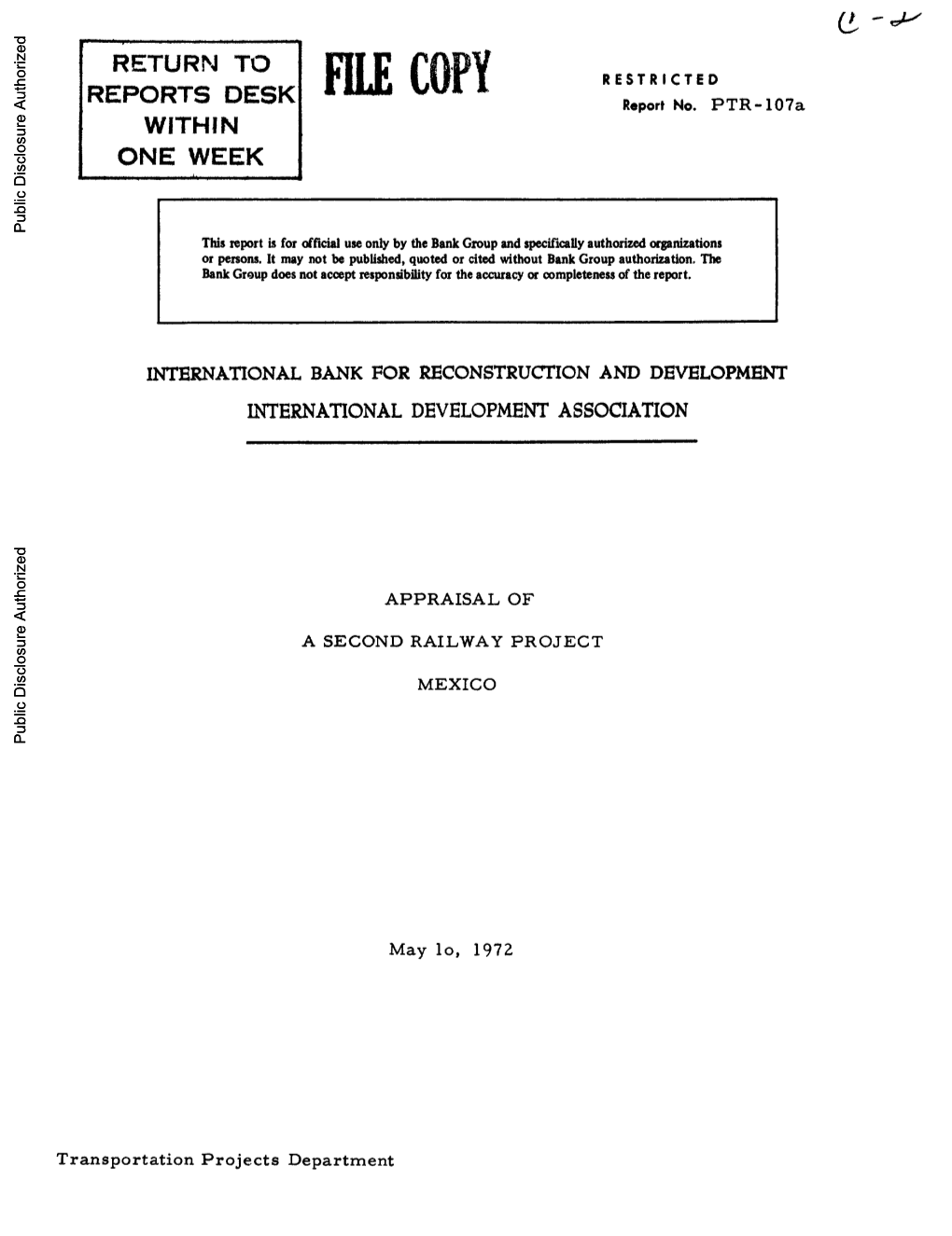 World Bank Document