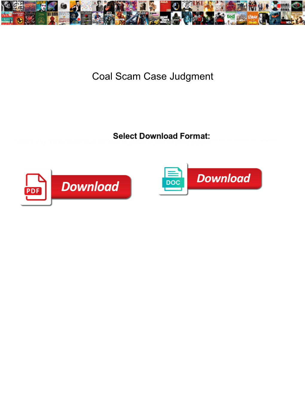 Coal Scam Case Judgment