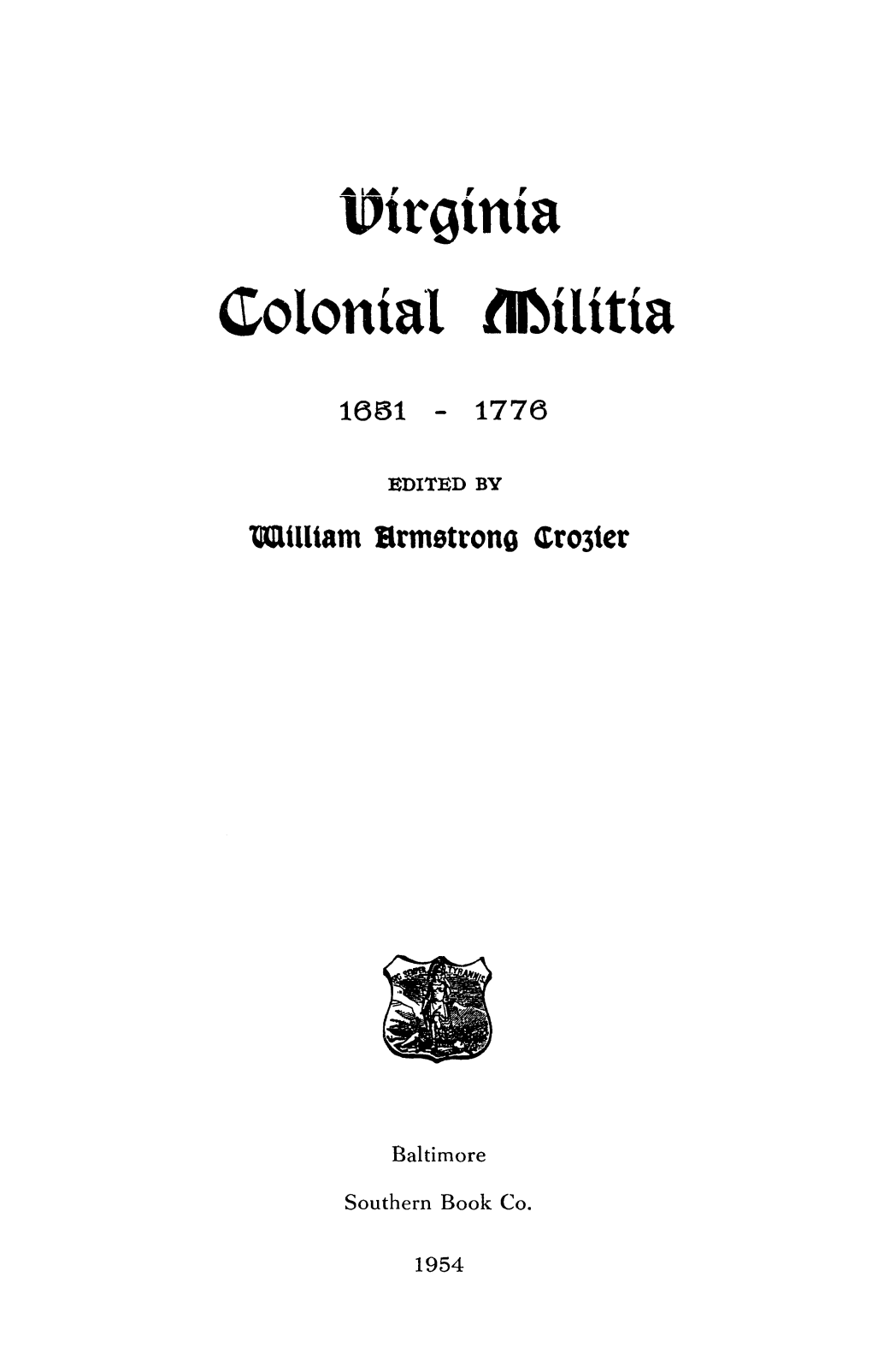 Colonial Militia