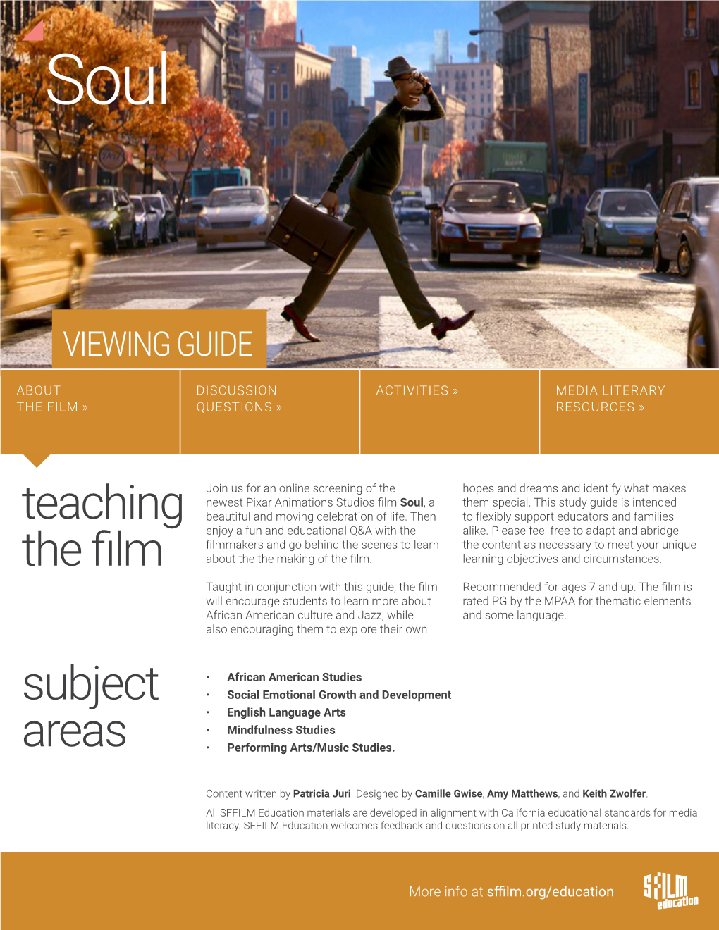 Teaching the Film Subject Areas