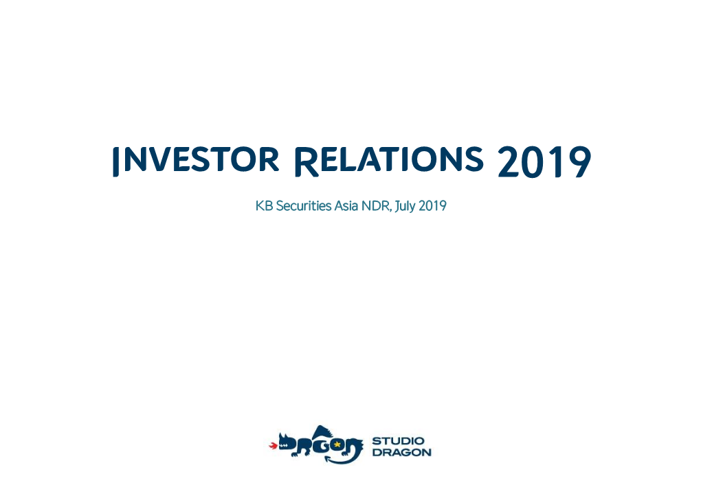 Investor Relations 2019