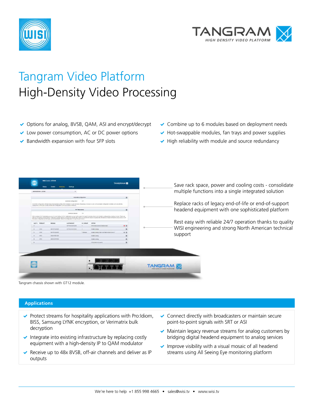 Tangram Video Platform High-Density Video Processing