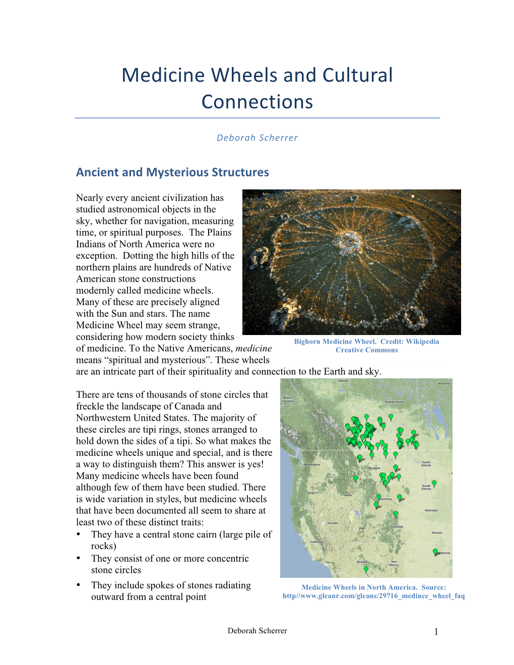 Medicine Wheels and Cultural Connections