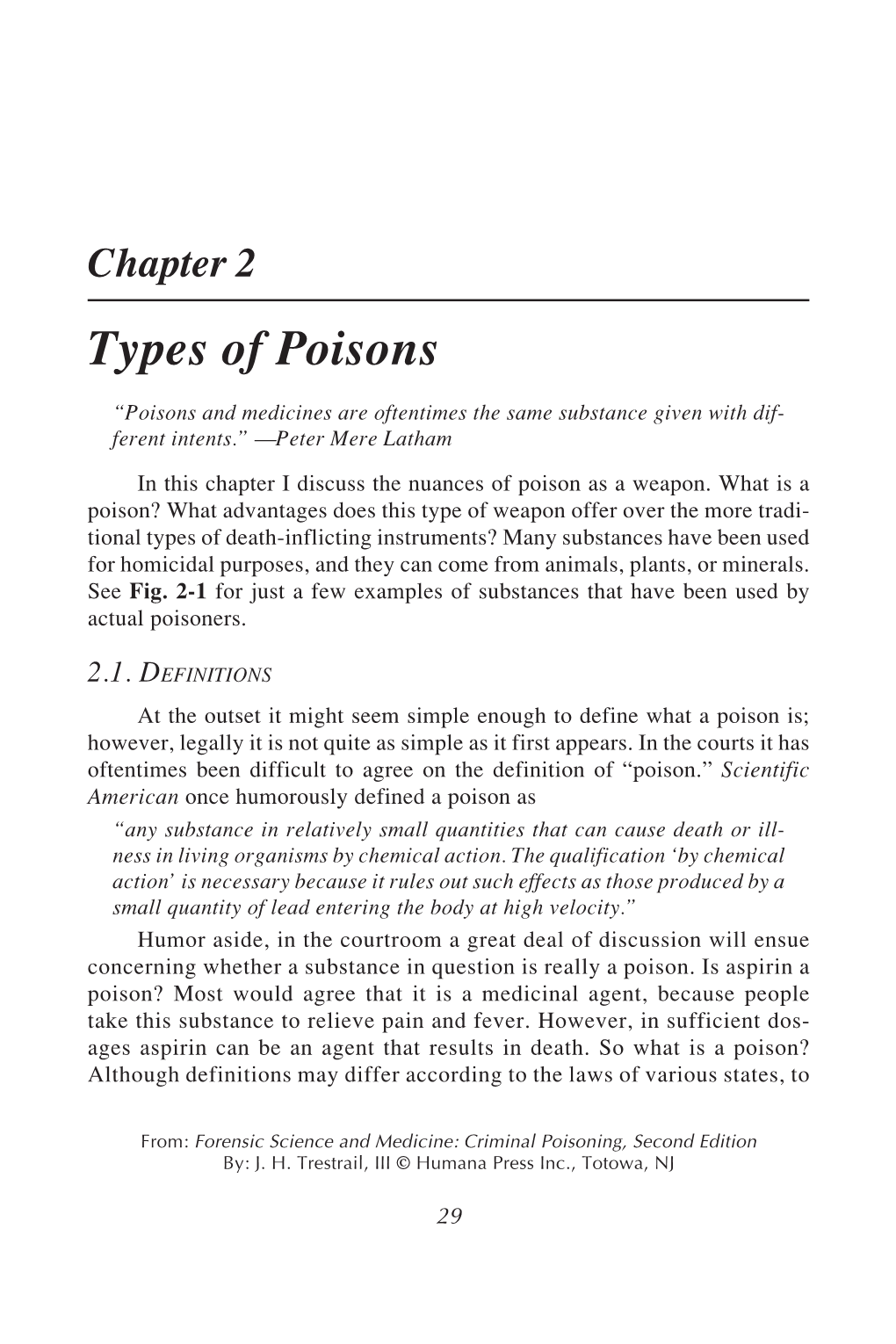 Chapter 2 Types of Poisons