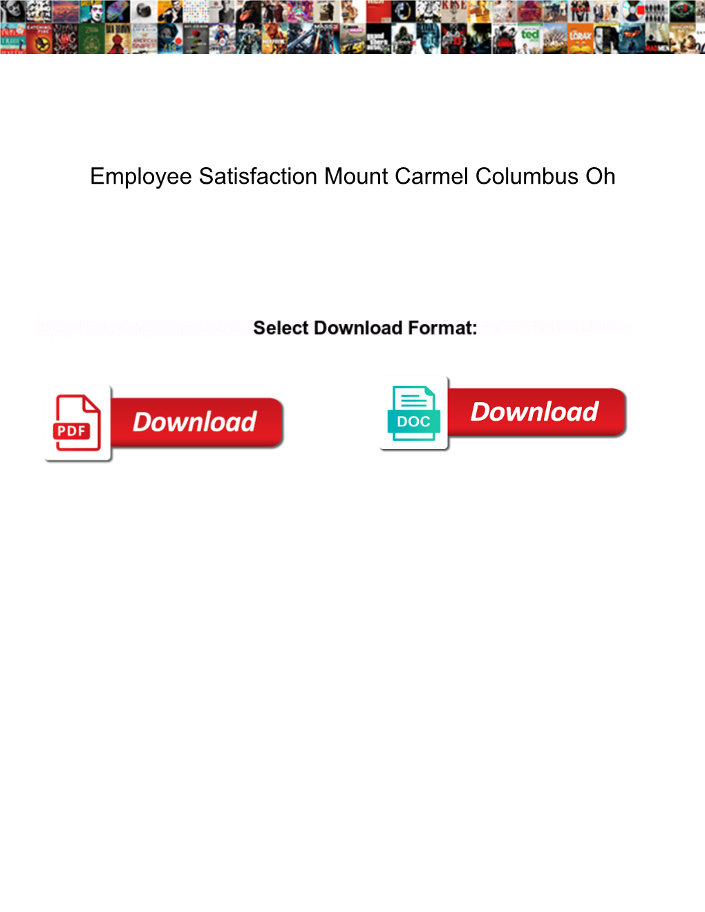 Employee Satisfaction Mount Carmel Columbus Oh
