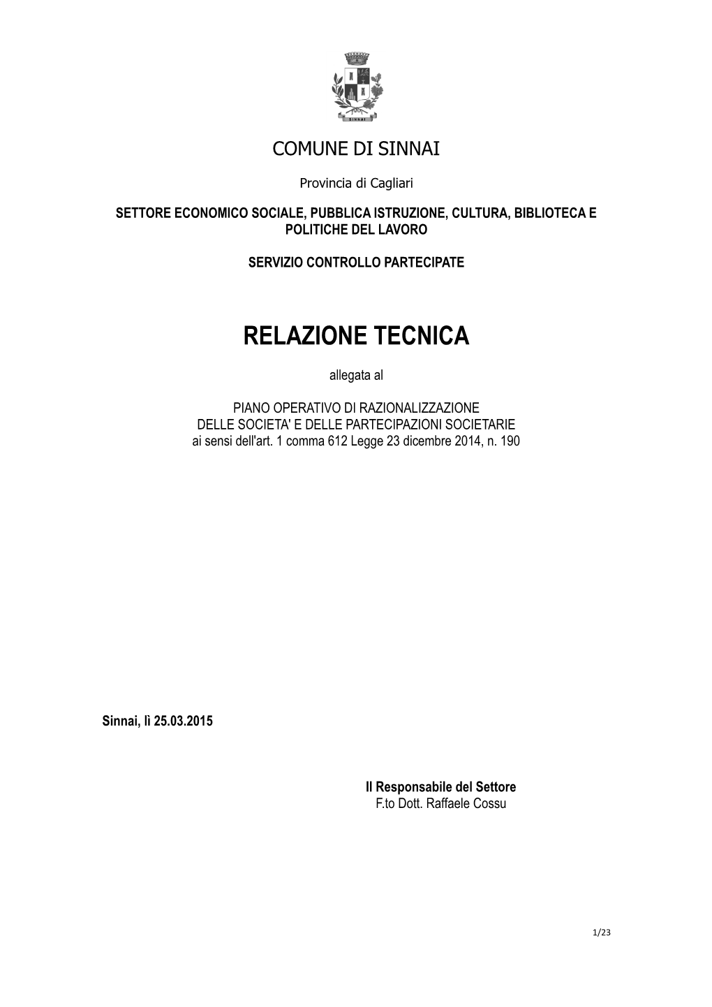 Relazione Tecnica