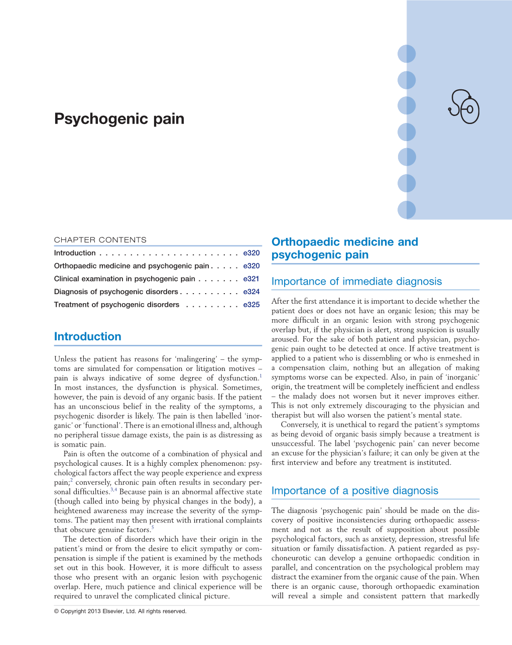 Psychogenic Pain
