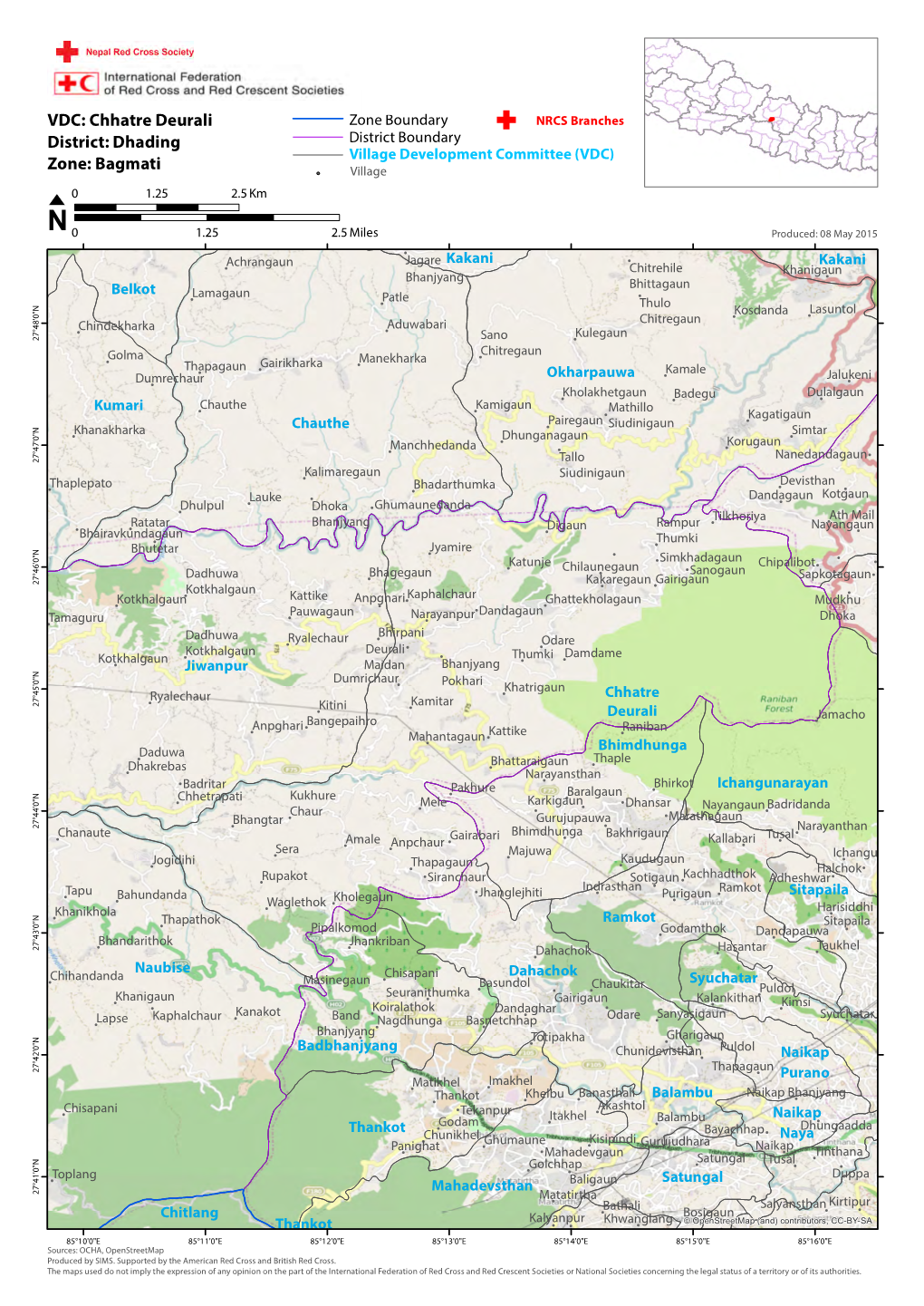 Page 1 VDC: Chhatre Deurali District: Dhading Zone: Bagmati 1.25 Zone