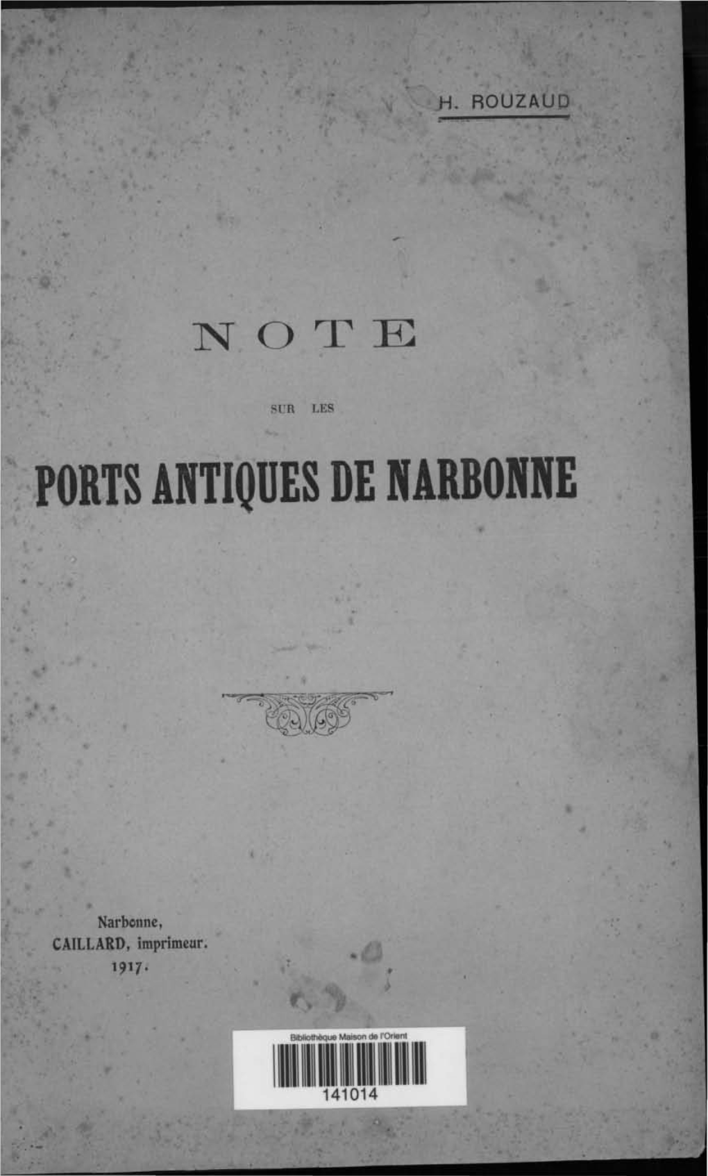 Ports Antiques De Narbonne