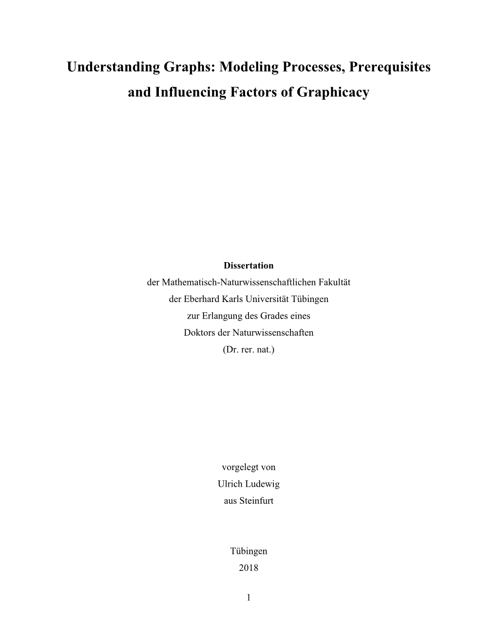 Understanding Graphicacy Through Graph Comprehension