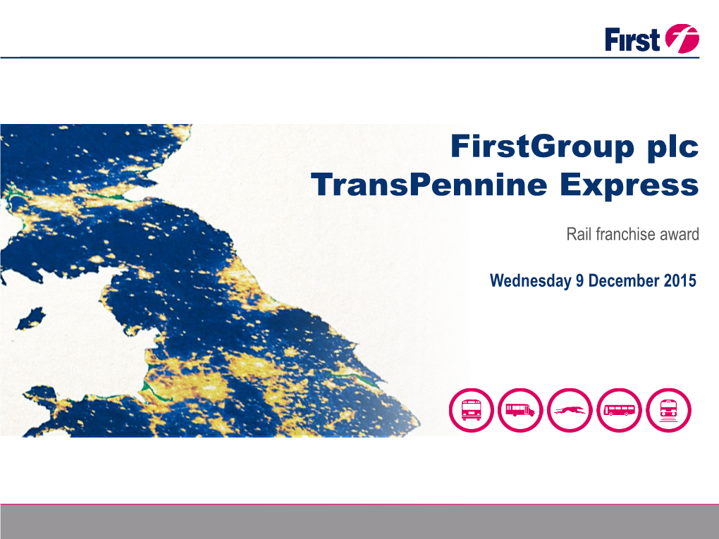Firstgroup Plc Transpennine Express