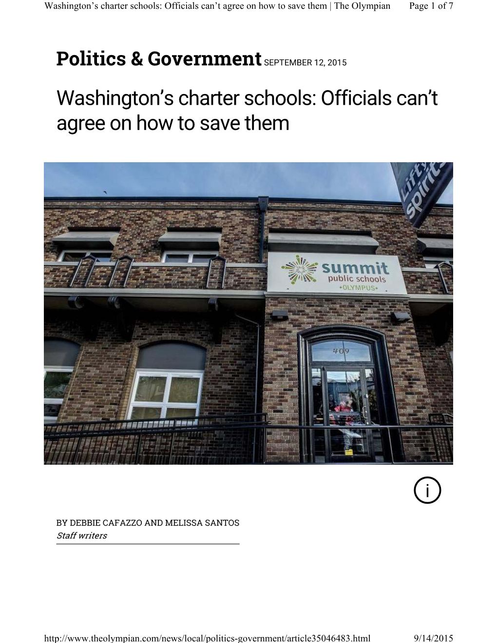 Washington's Charter Schools