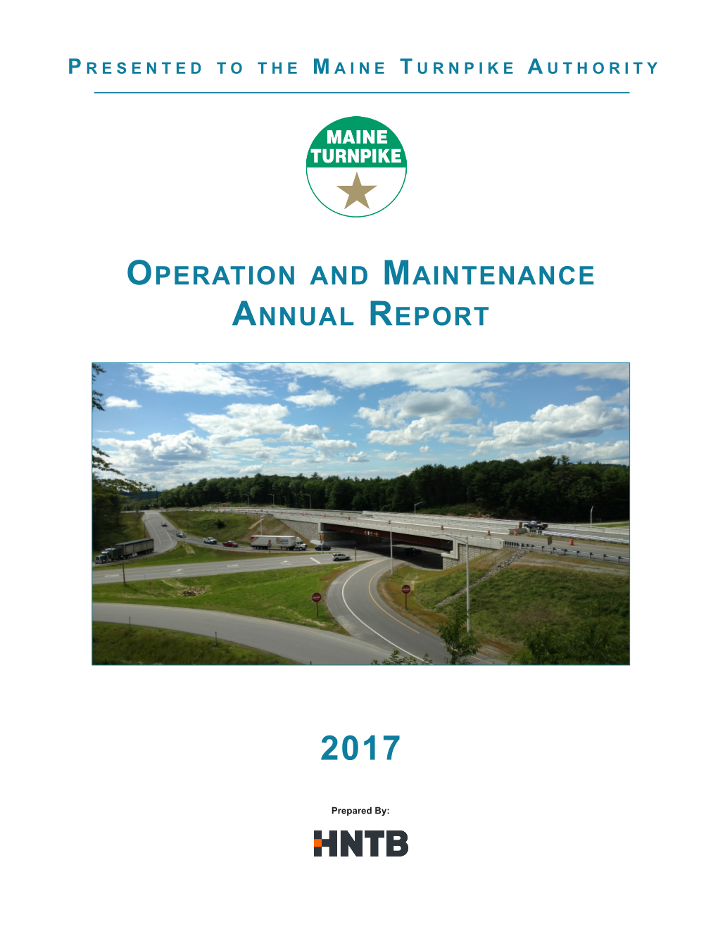 2017 Operation and Maintenance Annual Report for the Maine Turnpike