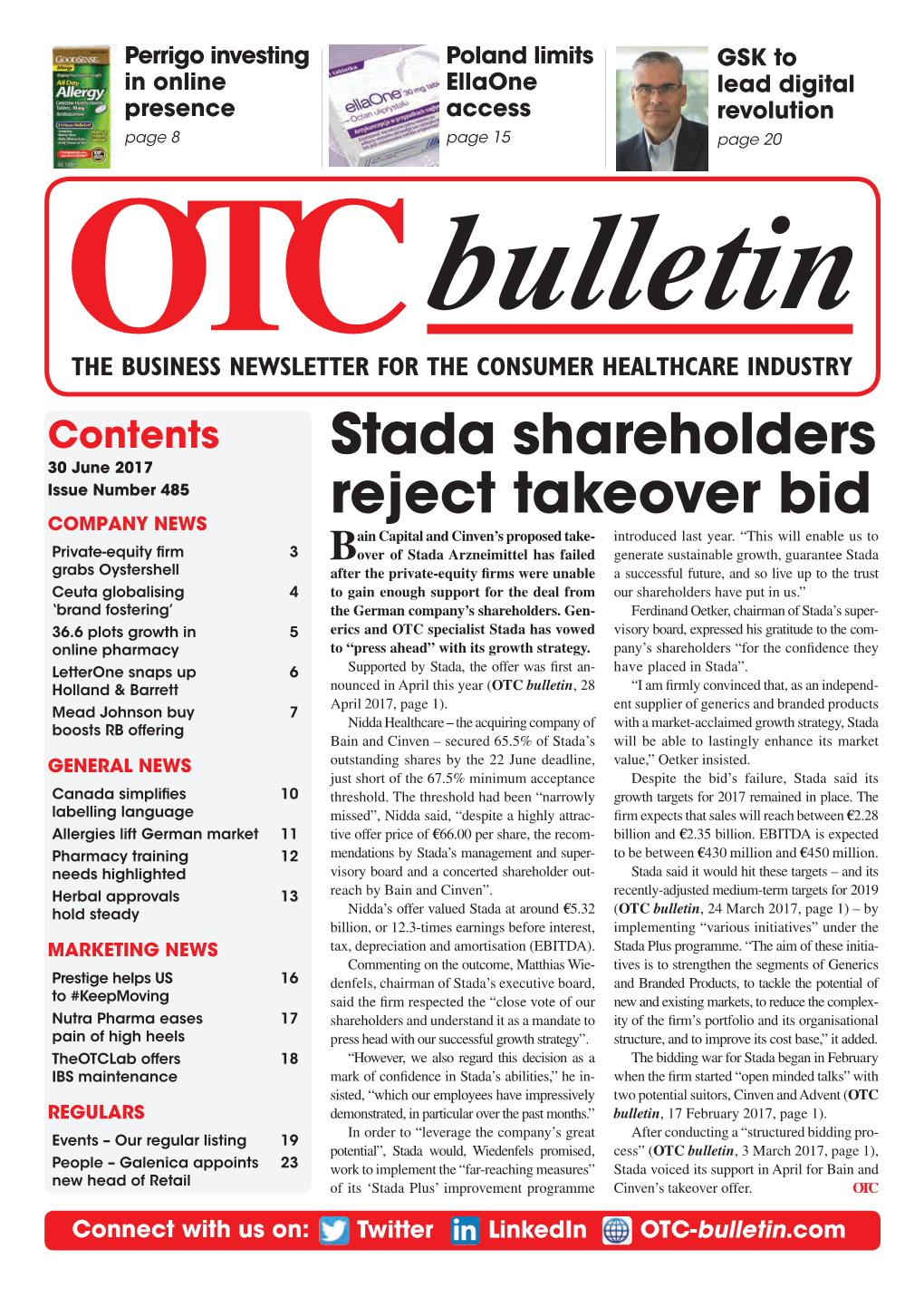 Stada Shareholders Reject Takeover