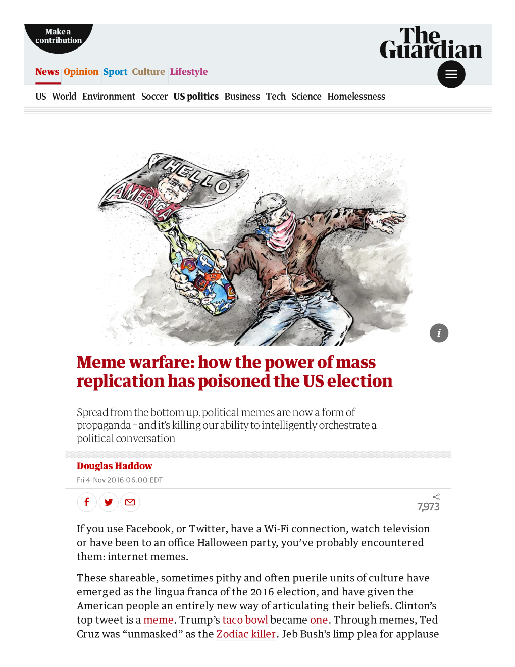 Meme Warfare: How the Power of Mass Replication Has Poisoned the US Election