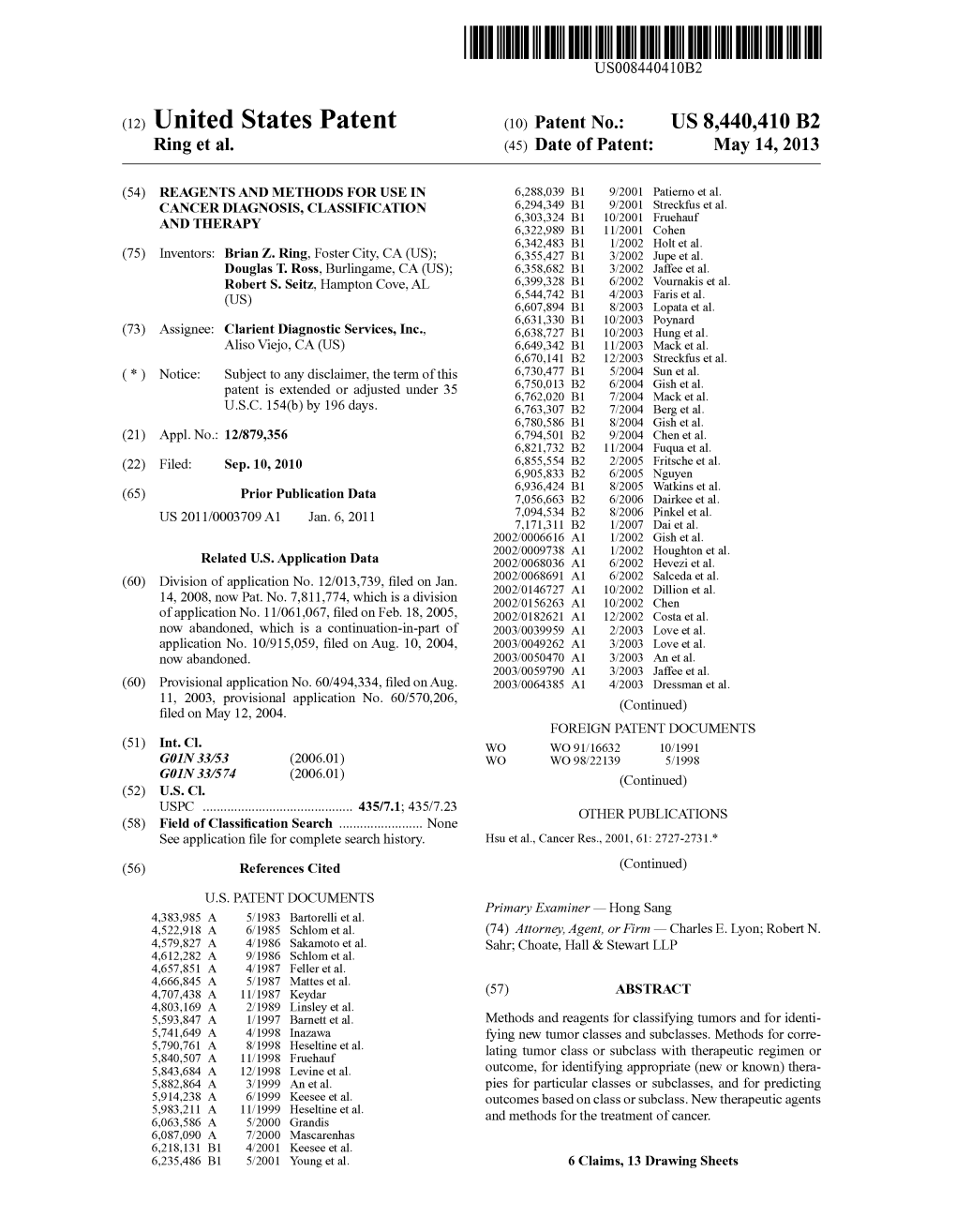 (12) United States Patent (10) Patent No.: US 8440,410 B2