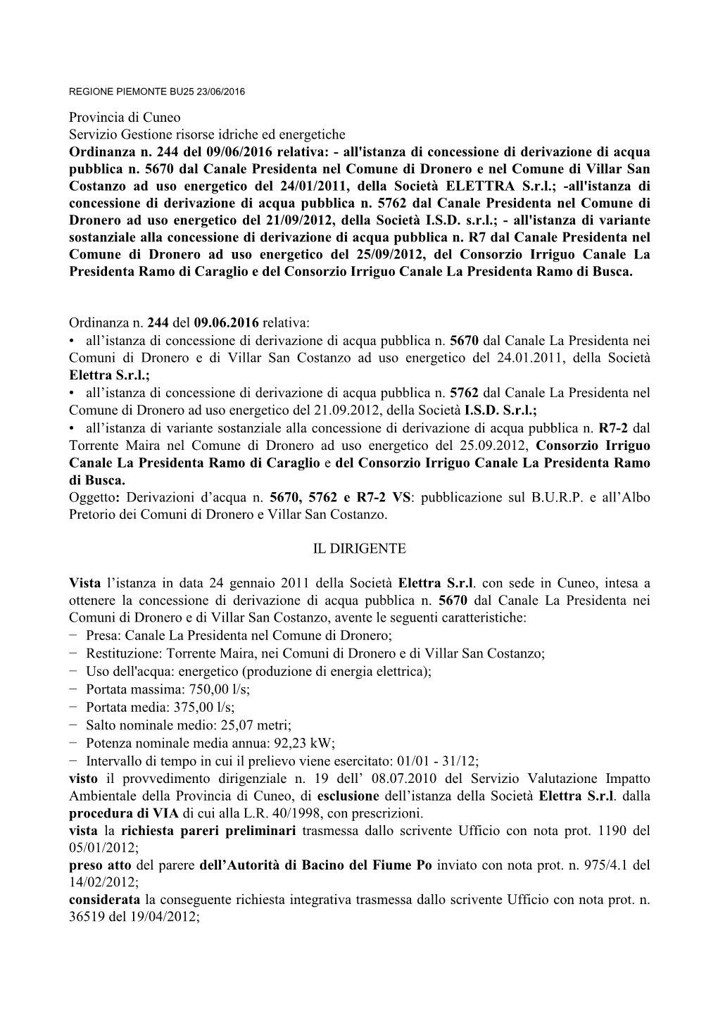 Aa Aa Provincia Di Cuneo 2016-06-10 55121 Pdf