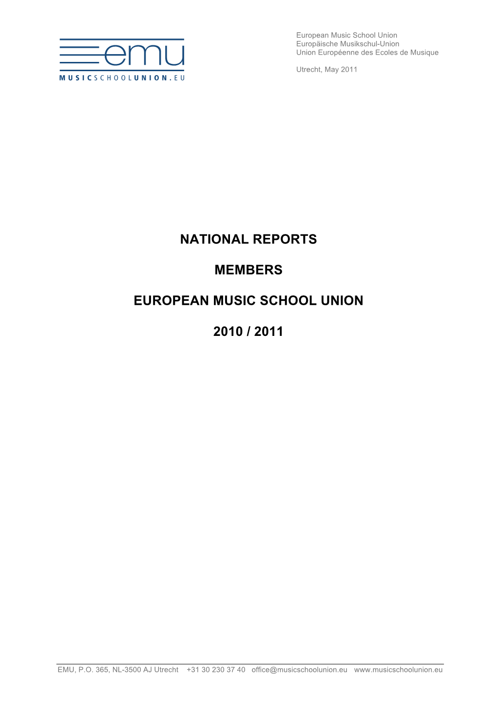 Reports Emu Members 2010