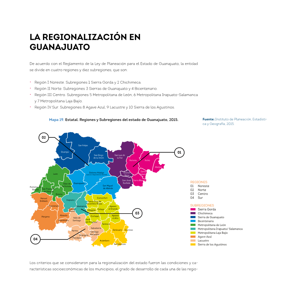 La Regionalización En Guanajuato