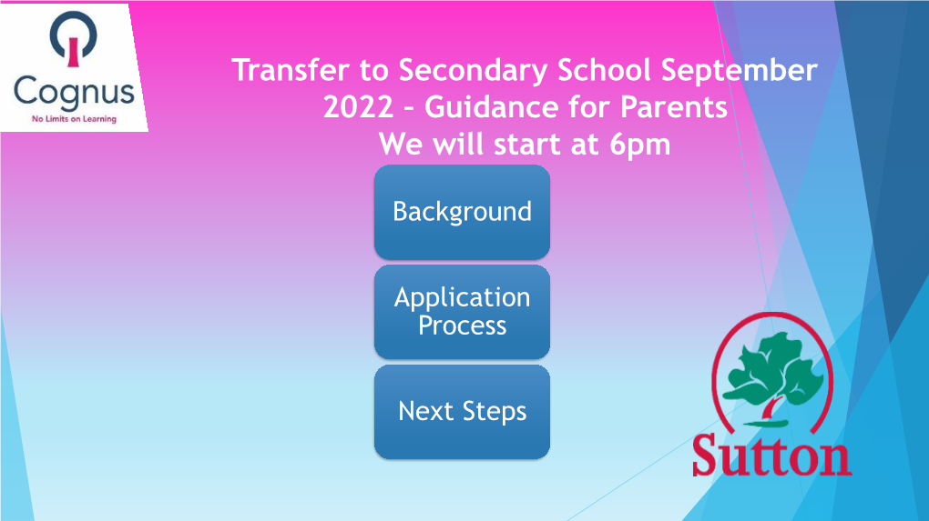 Transfer to Secondary School September 2021 – Guidance For