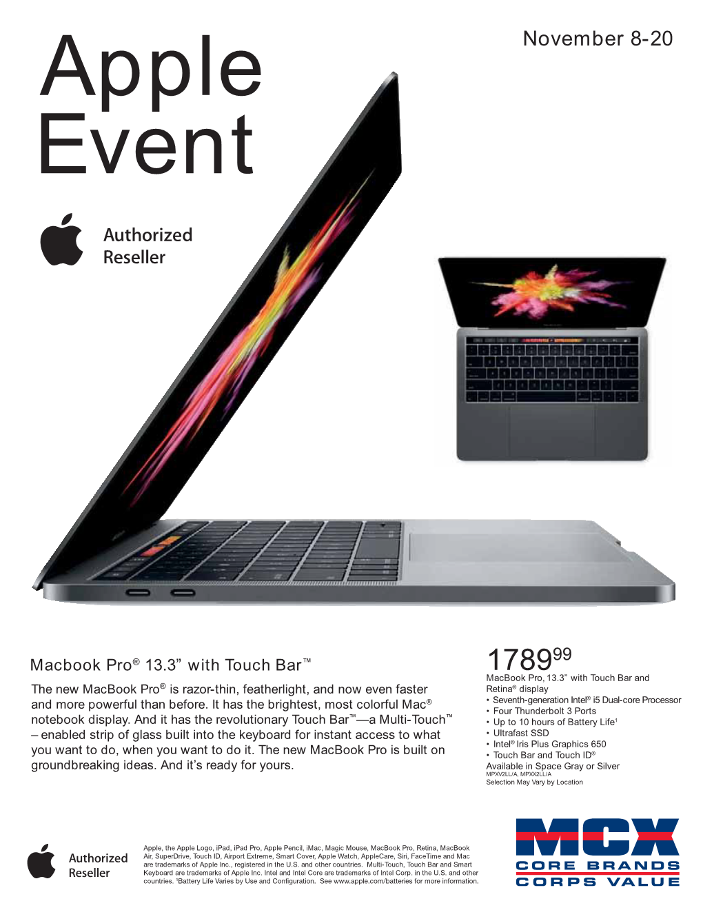 November 8-20 Apple Event