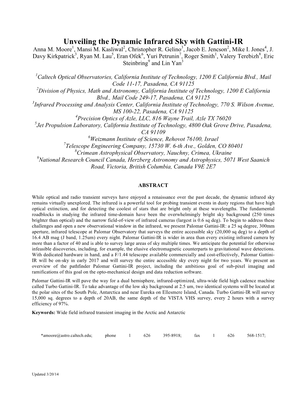 Gattini-IR SPIE 2016 V3 Arxiv