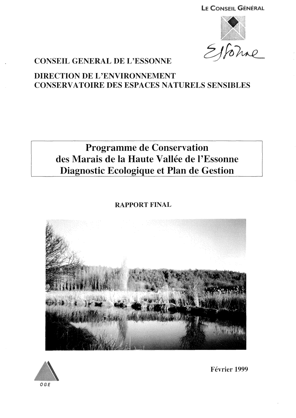 Zdfr;~ DIRECTION DE L'environnement CONSERVATOIRE DES ESPACES NATURELS SENSIBLES