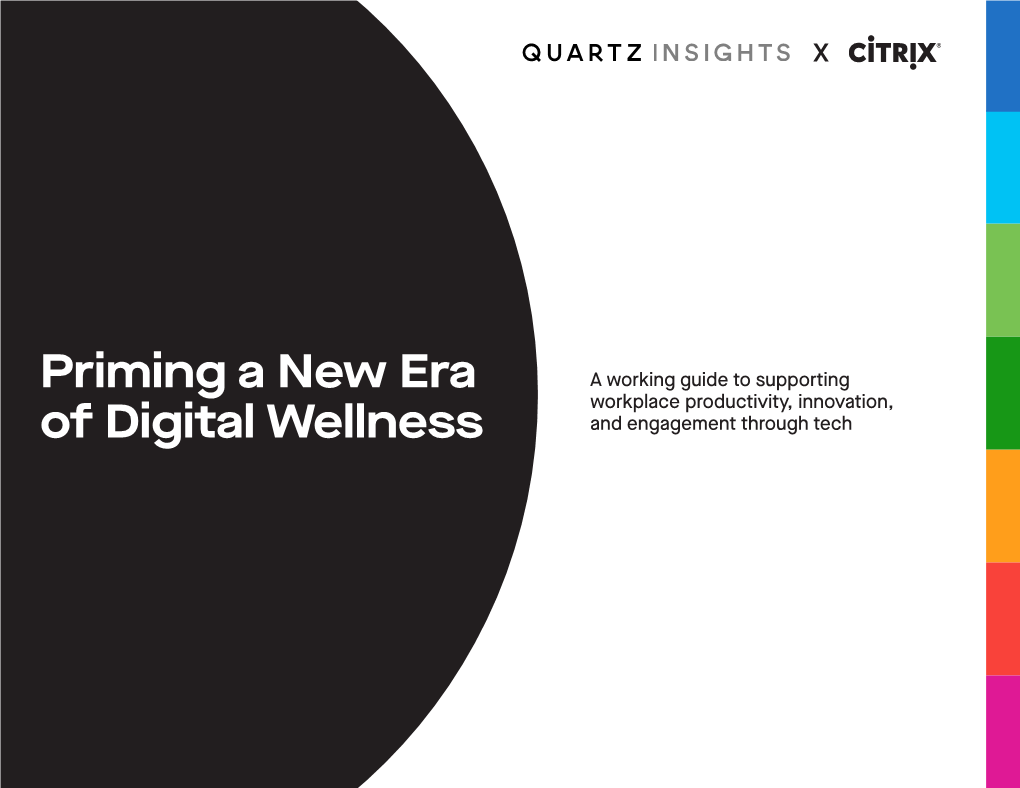 Priming a New Era of Digital Wellness