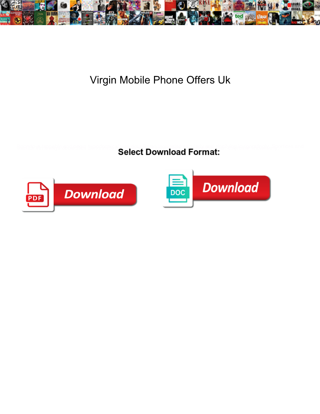 Virgin Mobile Phone Offers Uk
