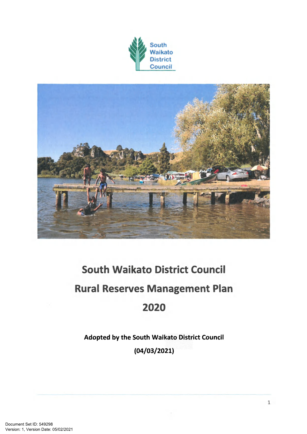 Southwaikato Districtcouncil Rura Reservesmanagementplan 2020