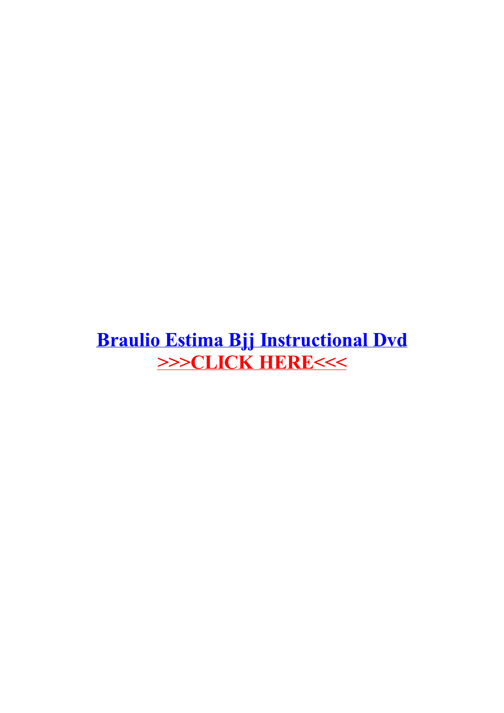 Braulio Estima Bjj Instructional Dvd