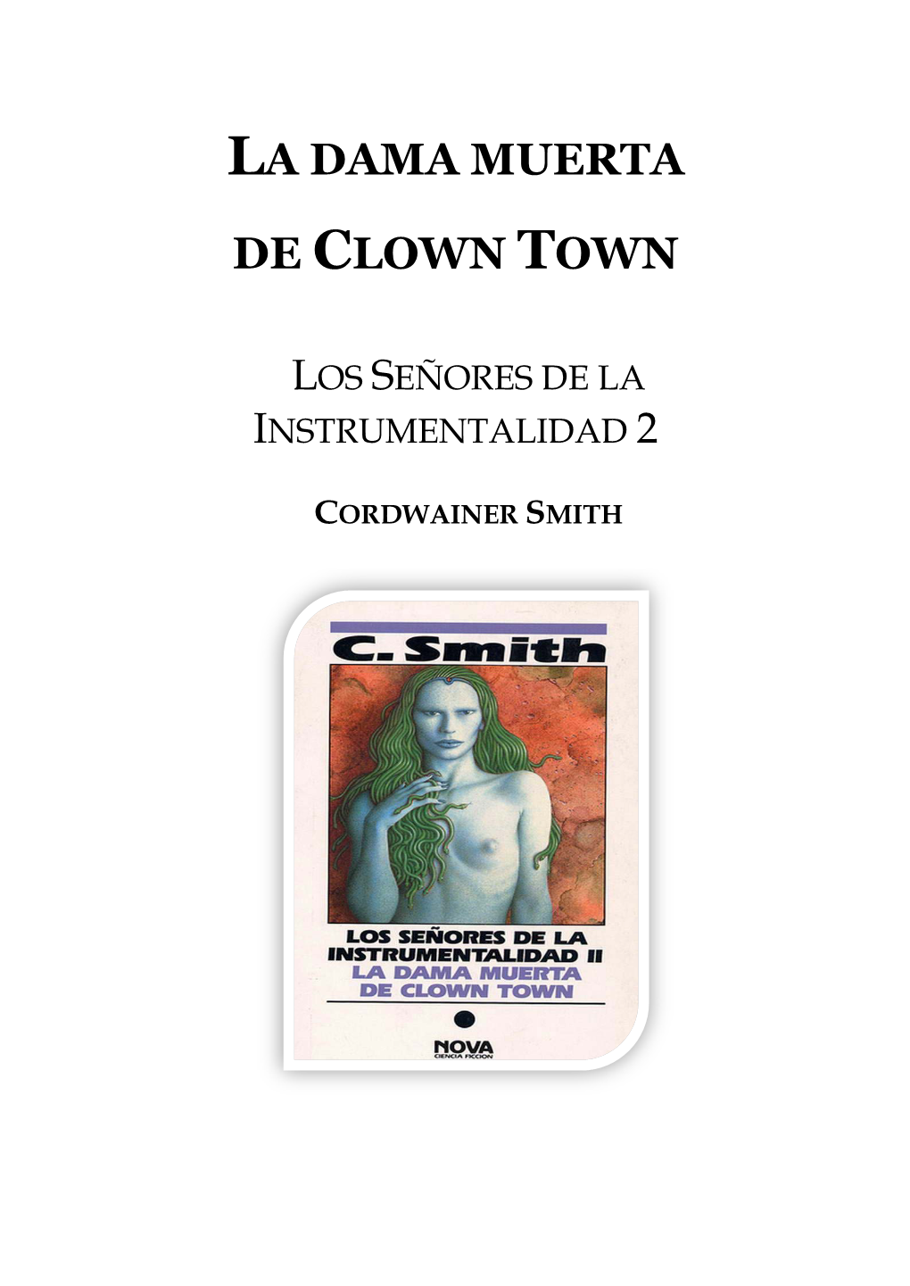La Dama Muerta De Clown Town
