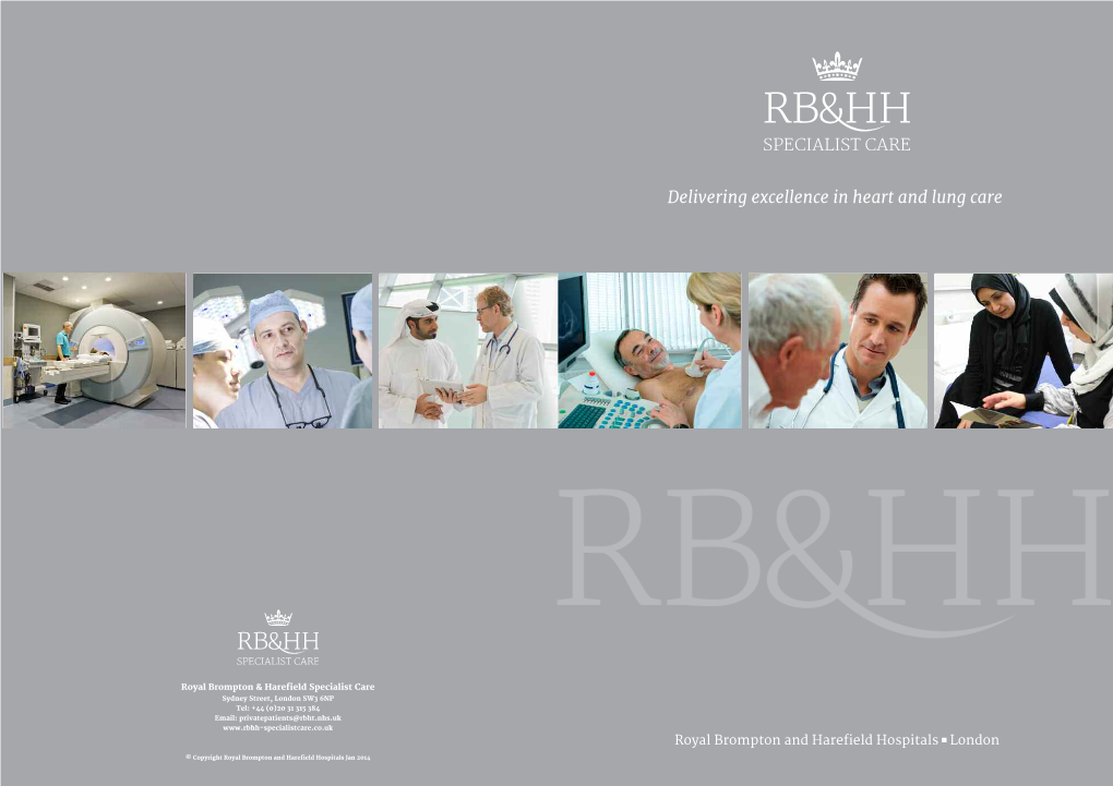 RB&HH Specialist Care Brochure